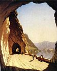 Famous Lake Paintings - The Galleries of the Stelvio, Lake Como